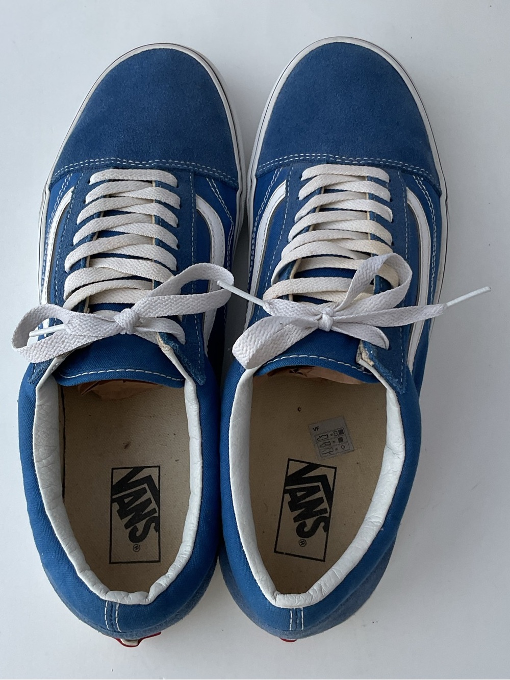 Vans Old Skool Blue Suede Low Top Skate Shoes Sneakers Men’s Size 13 - Picture 6 of 13